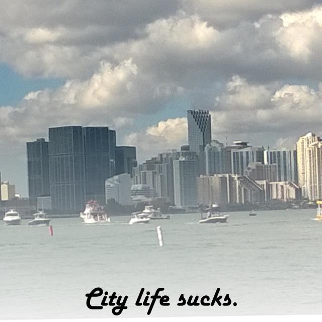 City life sucks.