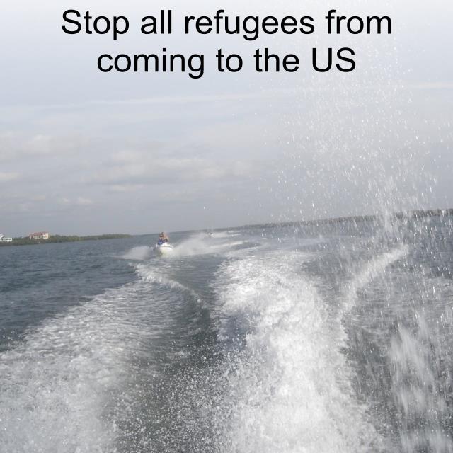 Stop all refugees from coming to the US