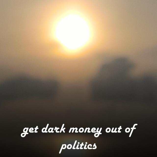 get dark money out of politics