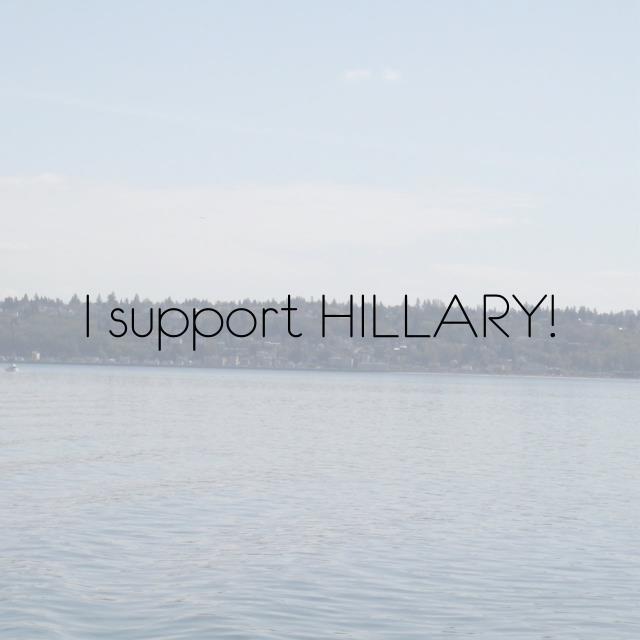 I support HILLARY!