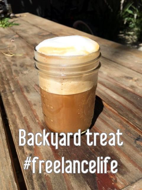 Backyard treat #freelancelife