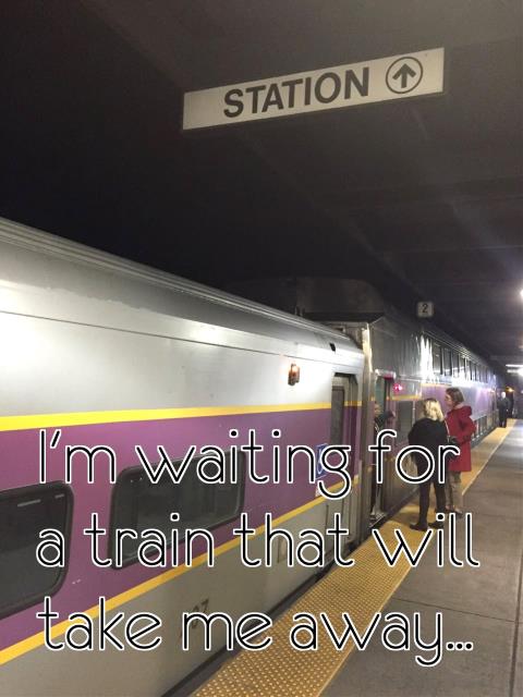 I'm waiting for a train that will take me away...