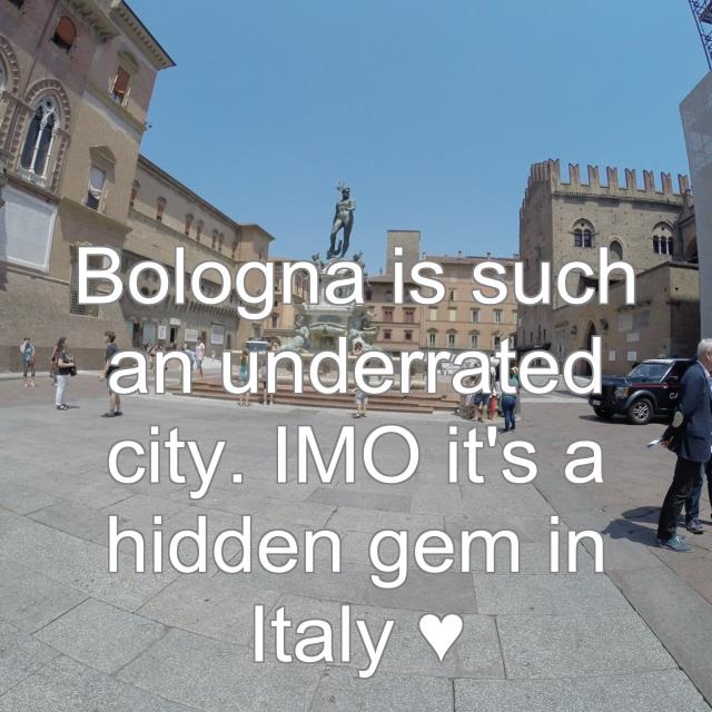 Bologna is such an underrated city. IMO it's a hidden gem in Italy ♥