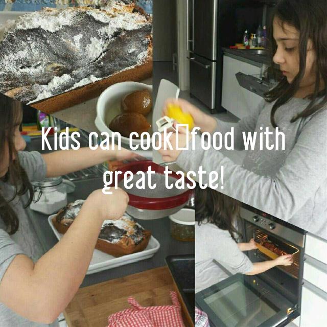 Kids can cook👍food with great taste!